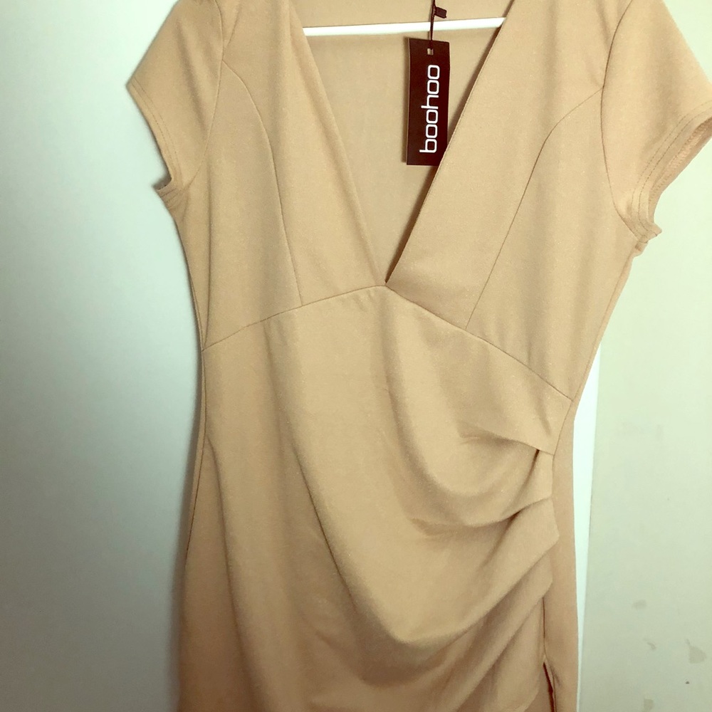 PINK NUDE DRESS WITH A JUICY STORY TO TELL